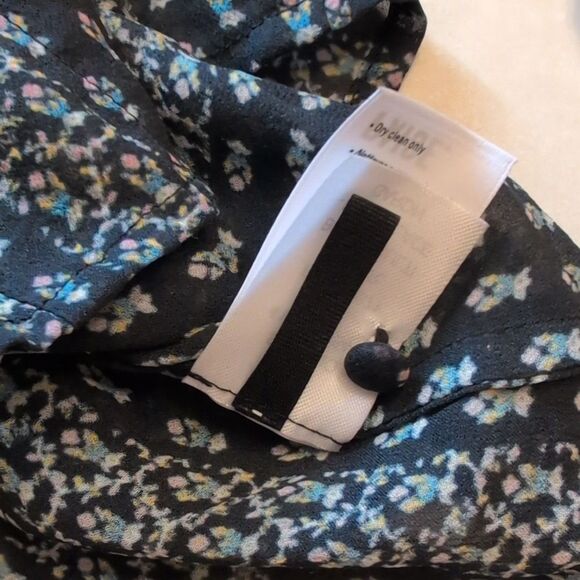 Paige Haiku Silk Blouse Black Button down REVOLVE Size S - Picture 6 of 11